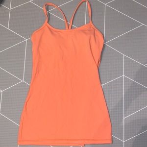 Lululemon Coral Tank, built in bra, size 4. Great Condition
